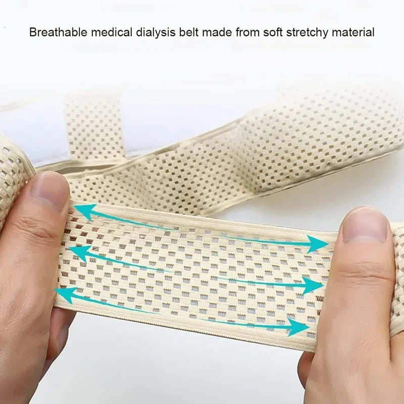 Catheter Protector Adjustable Abdominal Belt, Peritoneal Dialysis Waist Belt, Catheter Fixation Device Back Support