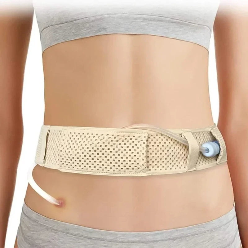 Catheter Protector Adjustable Abdominal Belt, Peritoneal Dialysis Waist Belt, Catheter Fixation Device Back Support