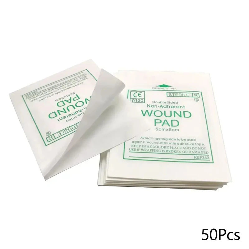Sterile Non-woven Gauze Pad, Wound Care Supplies for First Aid Waterproof Dressing & Gauze Cotton Pad for Cleaning