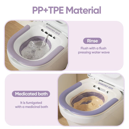 Pregnant Women Sitz Bath Tub Folding Toilet Basin for Postpartum Care & Hemorrhoid Relief