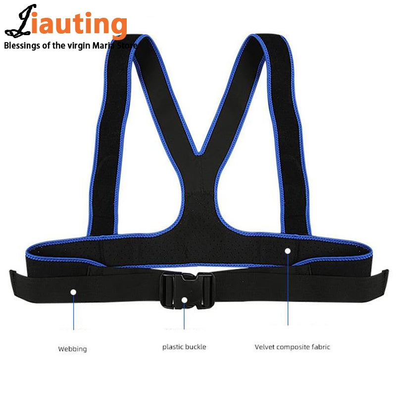 Shoulder Fixing Straps Nursing Band, Wheelchair Safety Seat Belt, Fall Prevention Harness Brace Support Vest for Elderly