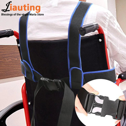 Shoulder Fixing Straps Nursing Band, Wheelchair Safety Seat Belt, Fall Prevention Harness Brace Support Vest for Elderly