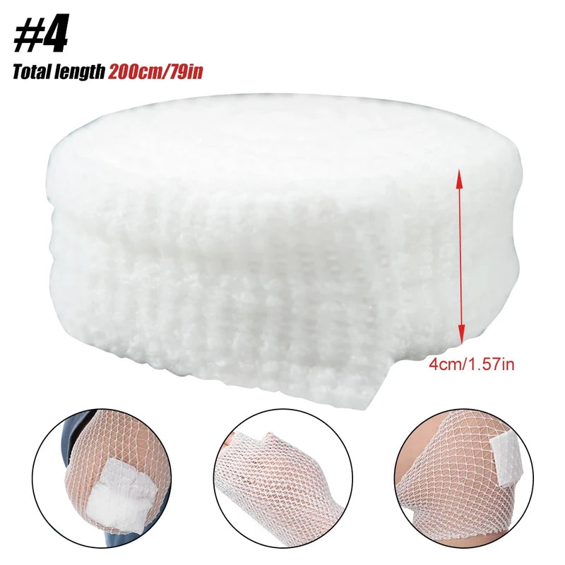Elastic Net Wound Dressing, Breathable Tubular Bandage Mesh Retainer for Ankle & Adult Wound Care