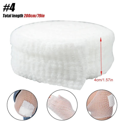 Elastic Net Wound Dressing, Breathable Tubular Bandage Mesh Retainer for Ankle & Adult Wound Care