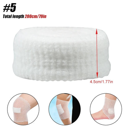 Elastic Net Wound Dressing, Breathable Tubular Bandage Mesh Retainer for Ankle & Adult Wound Care