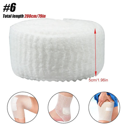 Elastic Net Wound Dressing, Breathable Tubular Bandage Mesh Retainer for Ankle & Adult Wound Care