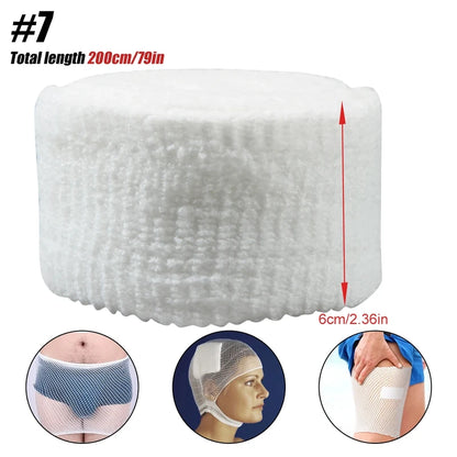 Elastic Net Wound Dressing, Breathable Tubular Bandage Mesh Retainer for Ankle & Adult Wound Care